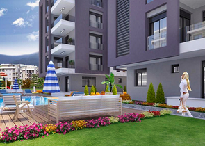 Жилой комплекс в центре города Анталия, рядом с морем 