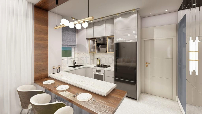 Квартиры планировки 1+1 в районе Кепез - Анталия 