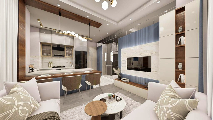 Квартиры планировки 1+1 в районе Кепез - Анталия 