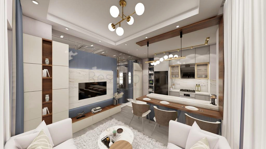 Квартиры планировки 1+1 в районе Кепез - Анталия 