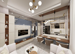 Квартиры планировки 1+1 в районе Кепез - Анталия 