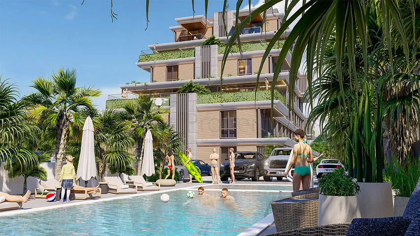 Квартиры планировки 1+1 в районе Алтынташ - Анталия 