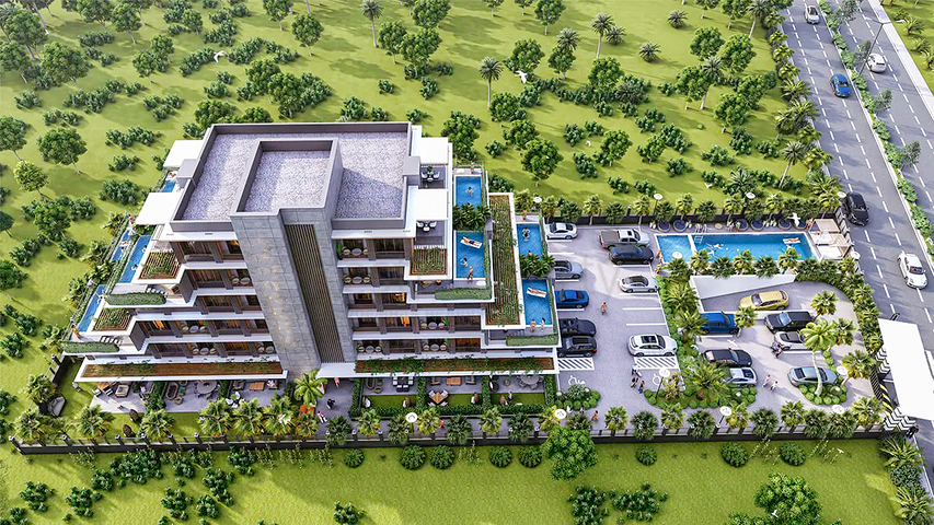 Квартиры планировки 1+1 в районе Алтынташ - Анталия 