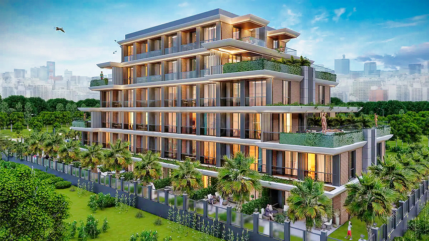 Квартиры планировки 1+1 в районе Алтынташ - Анталия 