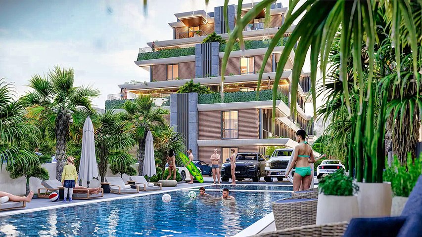 Квартиры планировки 1+1 в районе Алтынташ - Анталия 