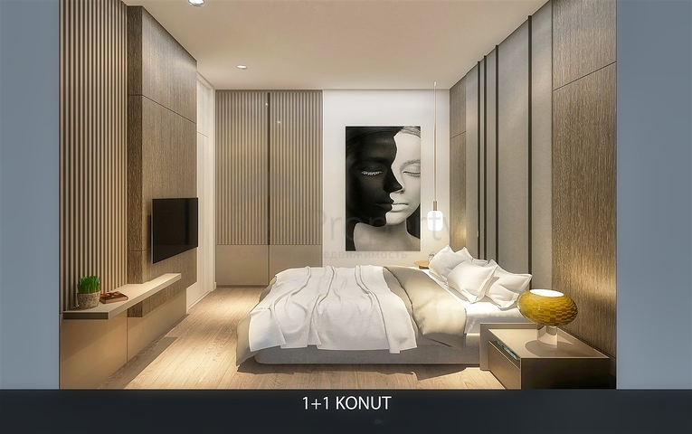 Квартира планировки 1+1 в районе Алтынташ - Анталия