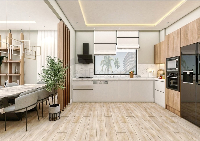 Вилла планировки 4+1 в микрорайоне Эрменек - Анталия