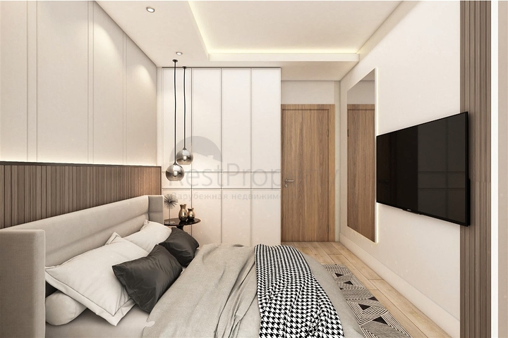 Вилла планировки 4+1 в микрорайоне Эрменек - Анталия