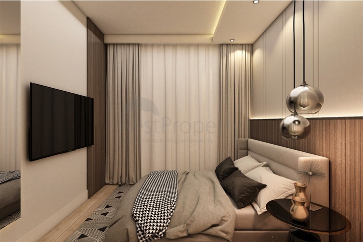 Вилла планировки 4+1 в микрорайоне Эрменек - Анталия