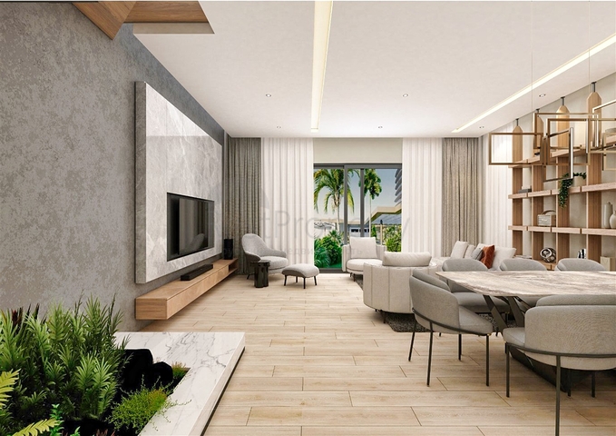 Вилла планировки 4+1 в микрорайоне Эрменек - Анталия