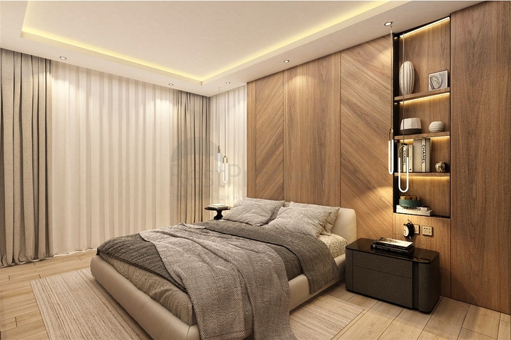 Вилла планировки 4+1 в микрорайоне Эрменек - Анталия