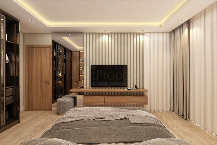 Вилла планировки 4+1 в микрорайоне Эрменек - Анталия