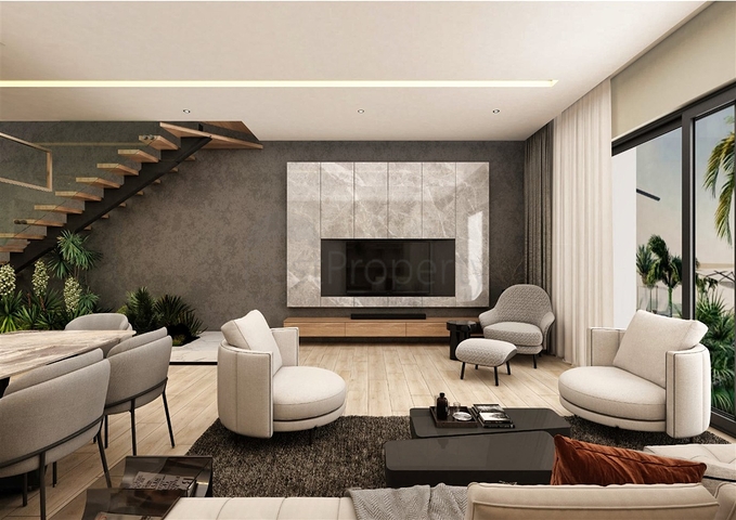 Вилла планировки 4+1 в микрорайоне Эрменек - Анталия