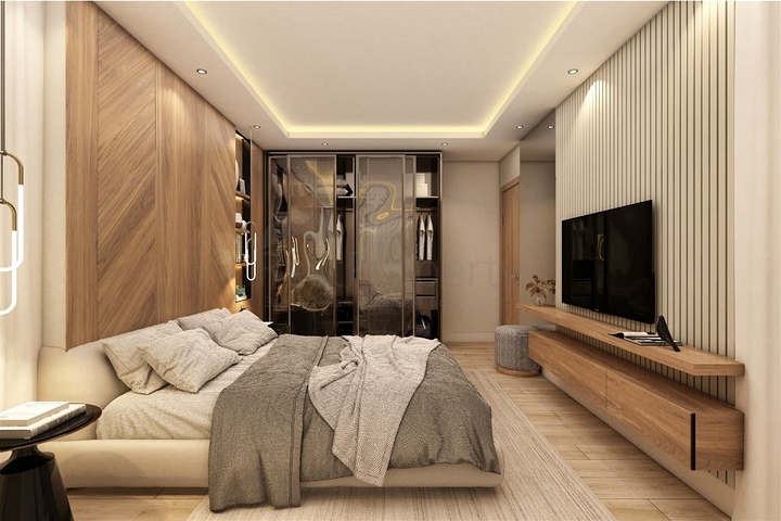 Вилла планировки 4+1 в микрорайоне Эрменек - Анталия