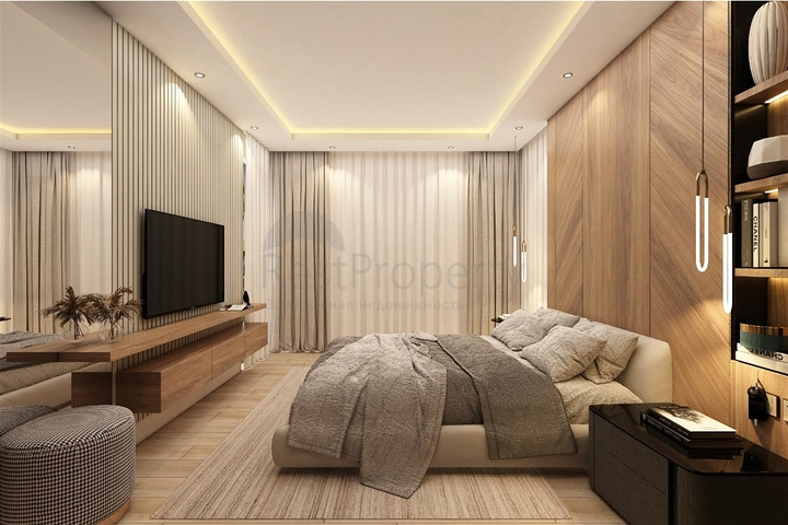 Вилла планировки 4+1 в микрорайоне Эрменек - Анталия