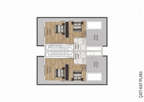 Вилла планировки 4+1 в микрорайоне Эрменек - Анталия
