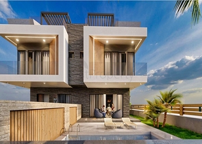 Вилла планировки 4+1 в микрорайоне Эрменек - Анталия