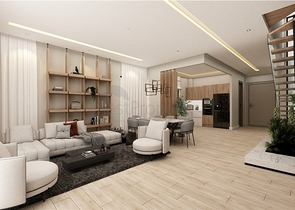 Вилла планировки 4+1 в микрорайоне Эрменек - Анталия