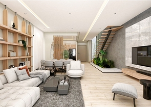 Вилла планировки 4+1 в микрорайоне Эрменек - Анталия