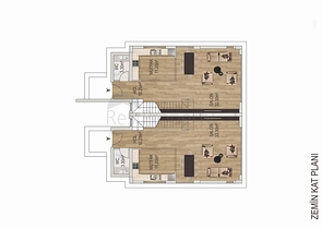 Вилла планировки 4+1 в микрорайоне Эрменек - Анталия