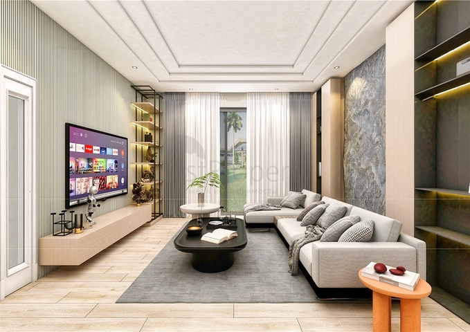 Вилла планировки 5+1 в микрорайоне Эрменек - Анталия