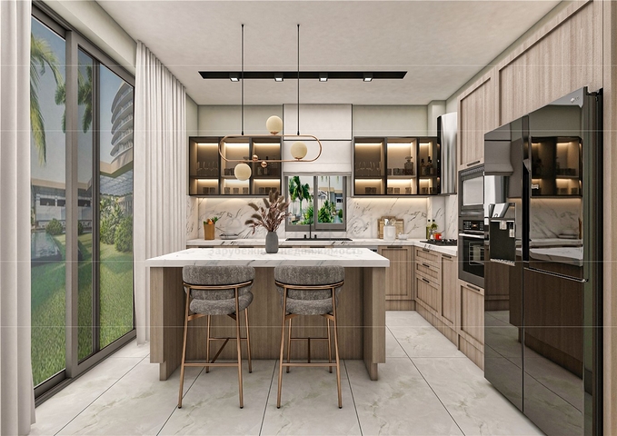 Вилла планировки 5+1 в микрорайоне Эрменек - Анталия