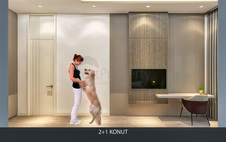 Квартира планировки 2+1 в районе Алтынташ - Анталия