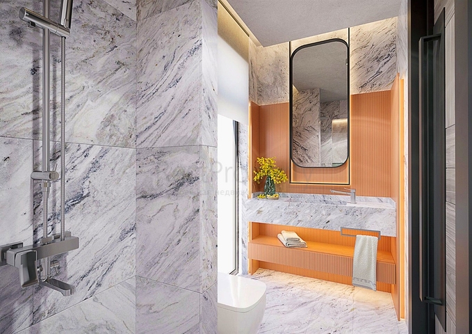 Вилла планировки 6+1 в микрорайоне Эрменек - Анталия