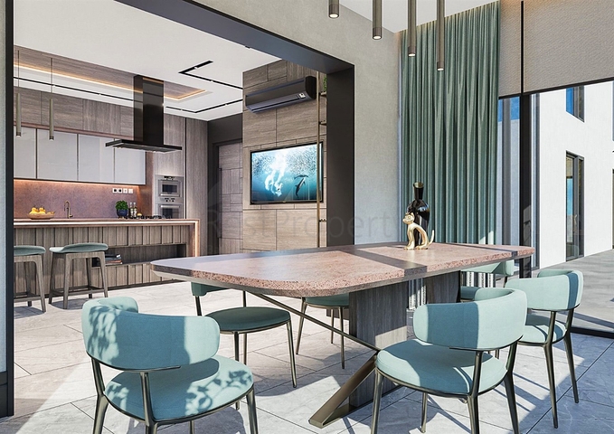 Вилла планировки 6+1 в микрорайоне Эрменек - Анталия