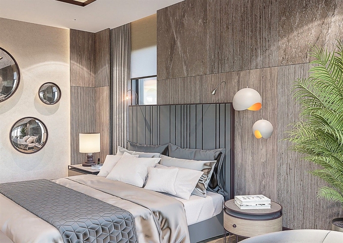 Вилла планировки 6+1 в микрорайоне Эрменек - Анталия