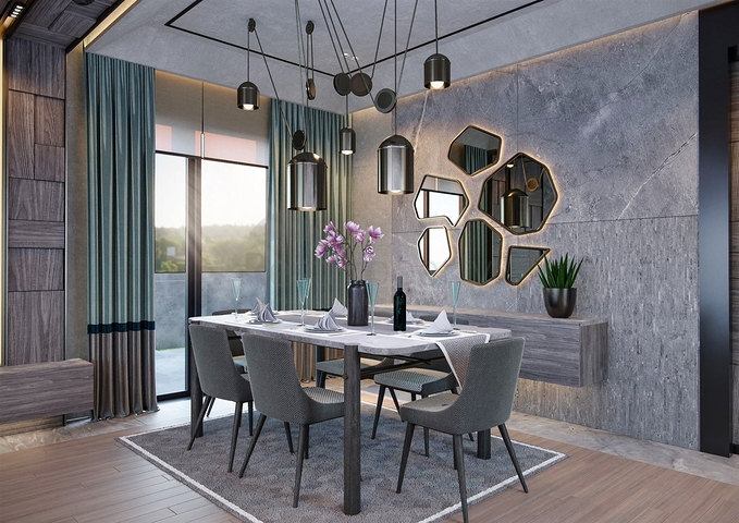 Вилла планировки 6+1 в микрорайоне Эрменек - Анталия