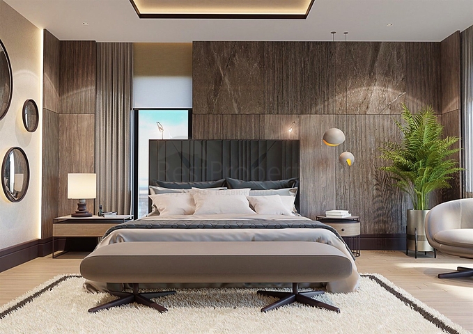 Вилла планировки 6+1 в микрорайоне Эрменек - Анталия