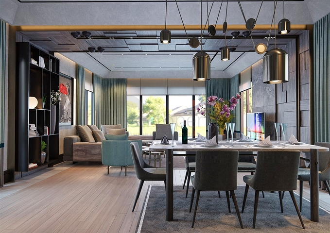 Вилла планировки 6+1 в микрорайоне Эрменек - Анталия