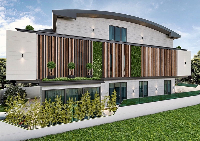 Вилла планировки 6+1 в микрорайоне Эрменек - Анталия