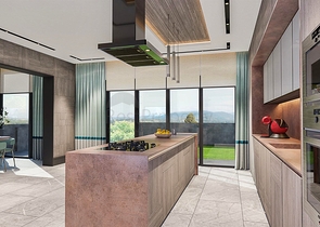 Вилла планировки 6+1 в микрорайоне Эрменек - Анталия