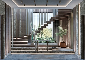 Вилла планировки 6+1 в микрорайоне Эрменек - Анталия