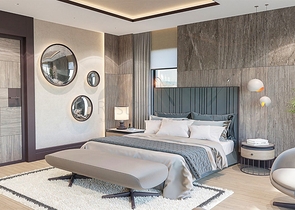 Вилла планировки 6+1 в микрорайоне Эрменек - Анталия