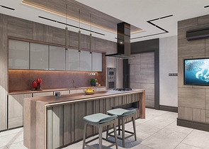 Вилла планировки 6+1 в микрорайоне Эрменек - Анталия