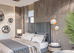 Вилла планировки 6+1 в микрорайоне Эрменек - Анталия