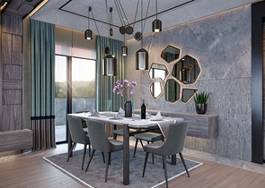 Вилла планировки 6+1 в микрорайоне Эрменек - Анталия