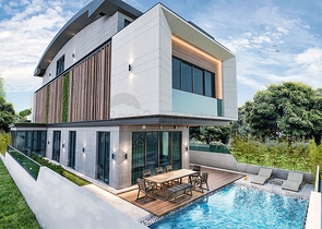 Вилла планировки 6+1 в микрорайоне Эрменек - Анталия