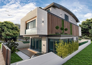 Вилла планировки 6+1 в микрорайоне Эрменек - Анталия