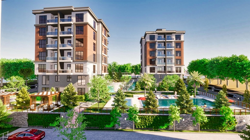 Квартира планировки 1+1 в районе Кепез - Анталия