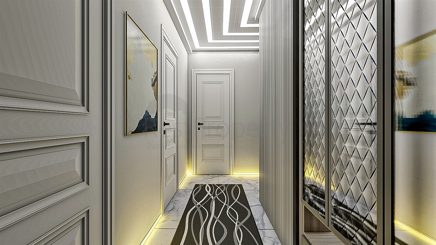 Квартира планировки 1+1 в районе Кепез - Анталия