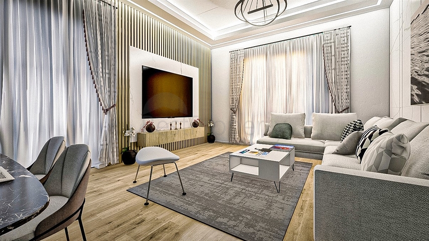 Квартира планировки 1+1 в районе Кепез - Анталия