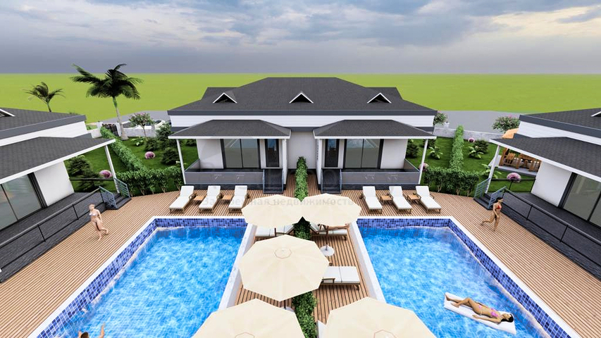 Вилла планировки 3+1 в районе Кемер - Анталия