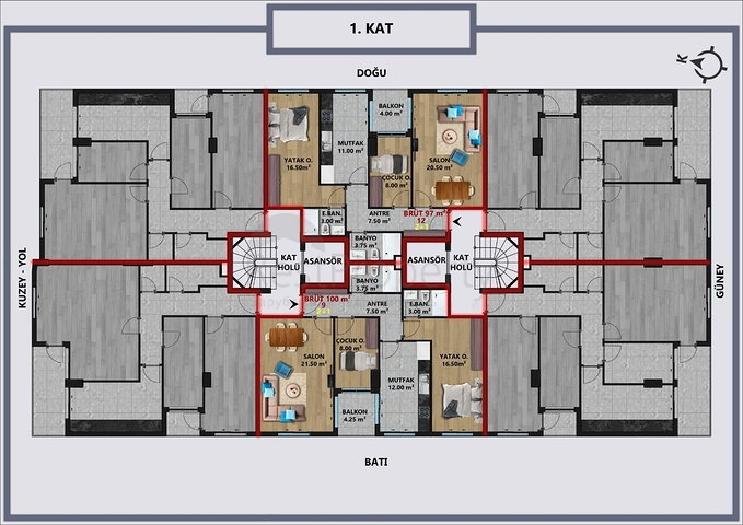 Инвестиционный проект в центре города Анталия 