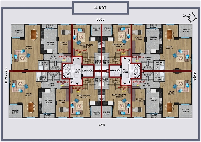 Инвестиционный проект в центре города Анталия 