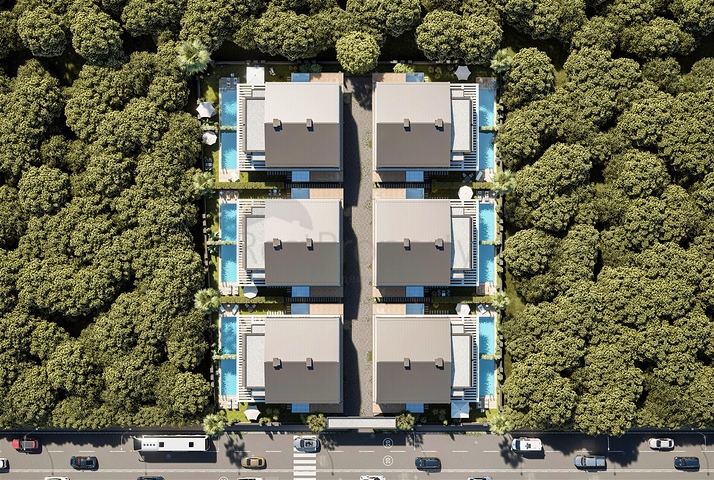 Вилла планировки 4+1 в районе Дошемеалты - Анталия