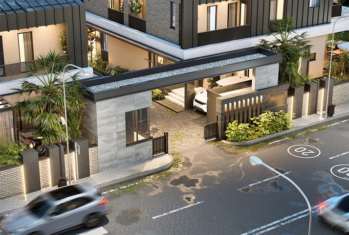 Вилла планировки 4+1 в районе Дошемеалты - Анталия